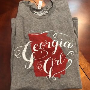 Georgia Girl s/s T-shirt in gray.